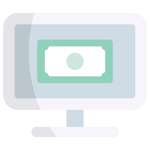 Monitor cash monitor online banking icon Monitor cash monitor online banking icon