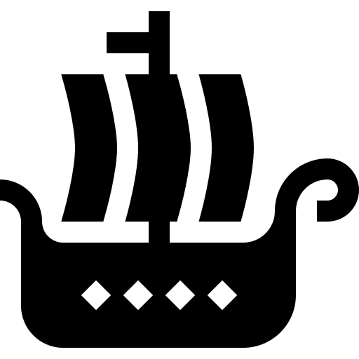 Ship navigation cultures galley icon
