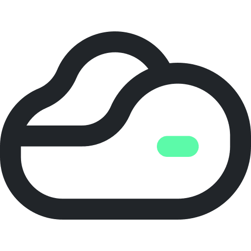 Cloud computing network server data icon