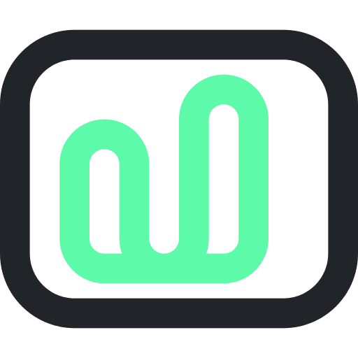 Bar graph growth data chart icon