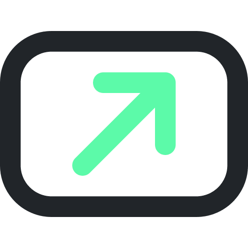 Direction up right arrow direction ui icon