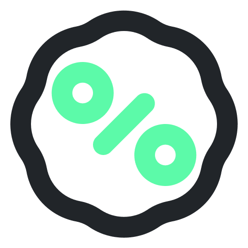 Discount sales sticker promotion icon