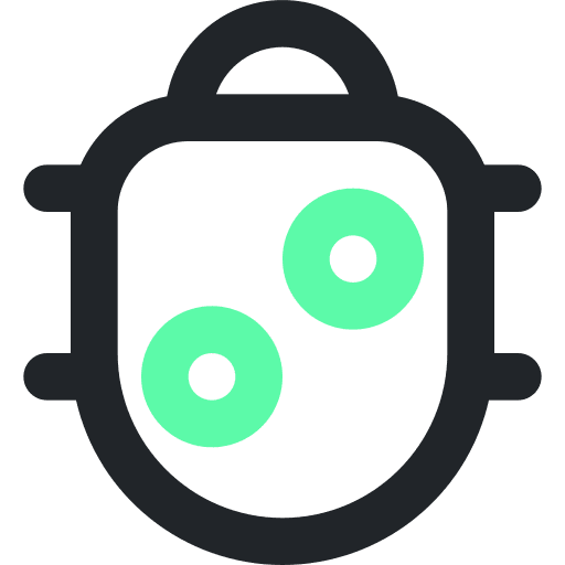Bug virus hacking malware icon