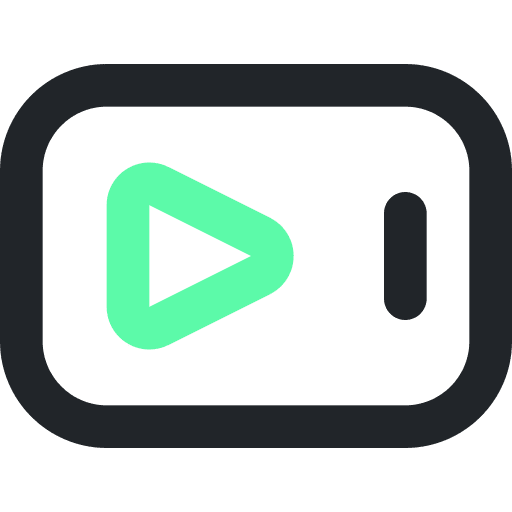Mobile video ui smartphone electronics icon