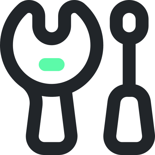 Technical support screwdriver fix construction and tools icon