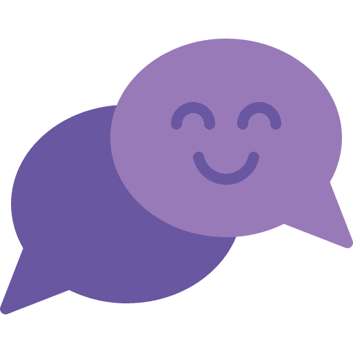 Positive positive comment conversation news icon
