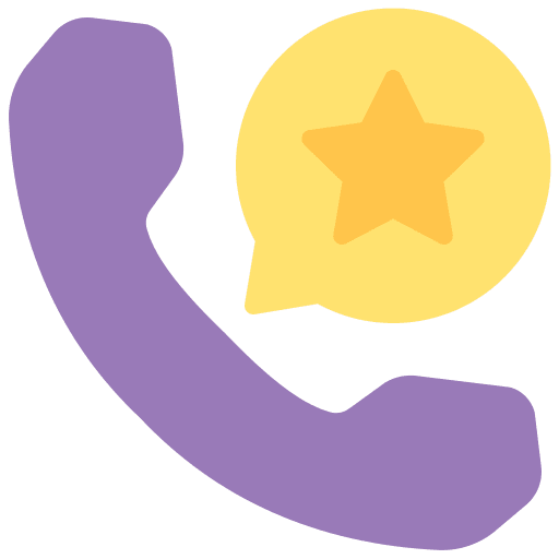 Telephone phone call star telephone icon