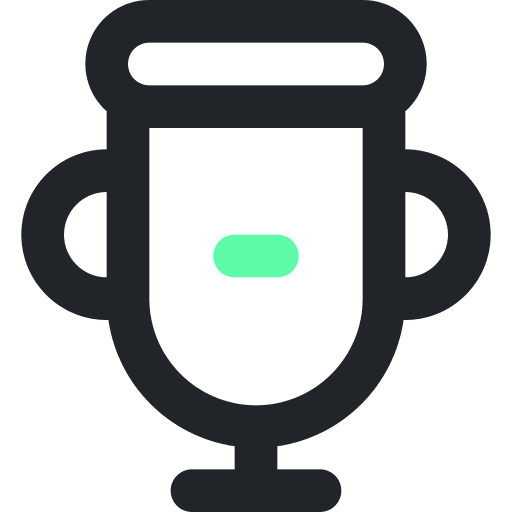 Trophy victory success cup icon