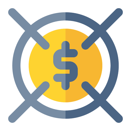 Focus focus define business and finance icon Focus focus define business and finance icon
