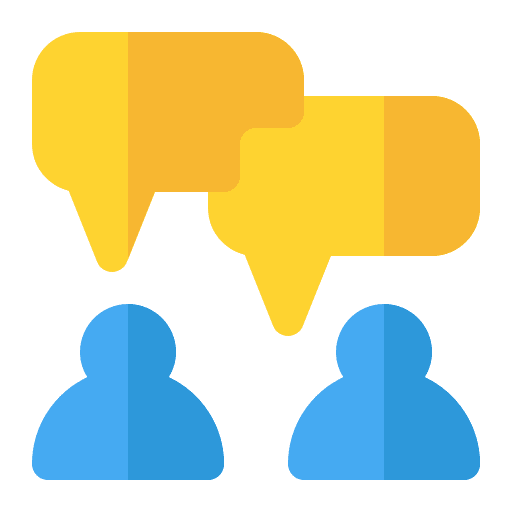 Chat business and finance speech message icon Chat business and finance speech message icon