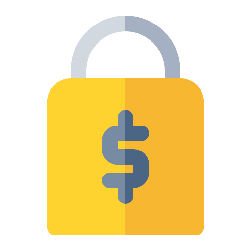 Lock business and finance security loan icon Lock business and finance security loan icon