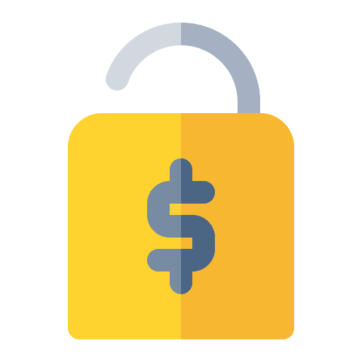 Unlock caps lock secure tools and utensils icon Unlock caps lock secure tools and utensils icon