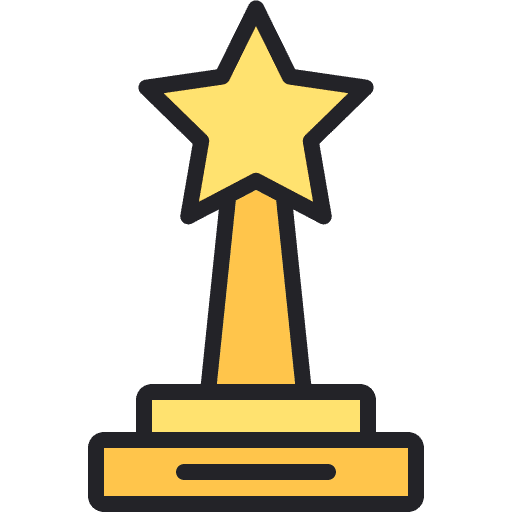 Trophy star sports and competition competition icon Trophy star sports and competition competition icon
