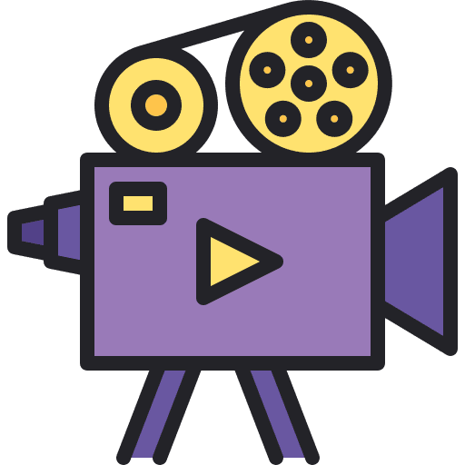 Videocam interface film device icon