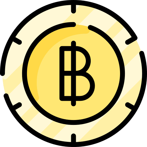 Baht money currency cash icon