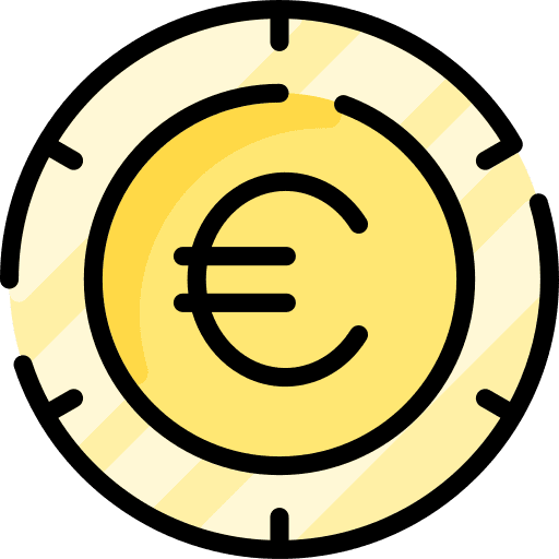 Euro business and finance euro cash icon