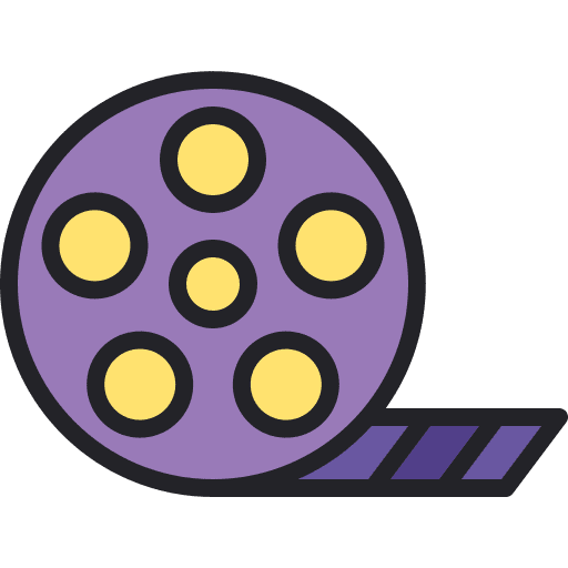 Film reel movie reel communications entertainment icon Film reel movie reel communications entertainment icon