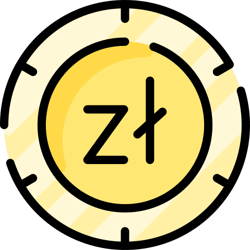 Zloty zloty business currency icon