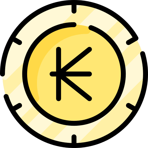 Kip money business and finance currency icon