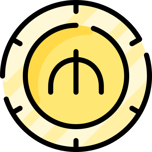 Manat business currency coin icon