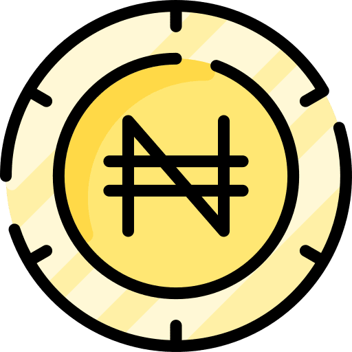 Naira naira finance coin icon