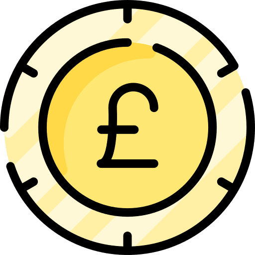 Pound business finance currency icon