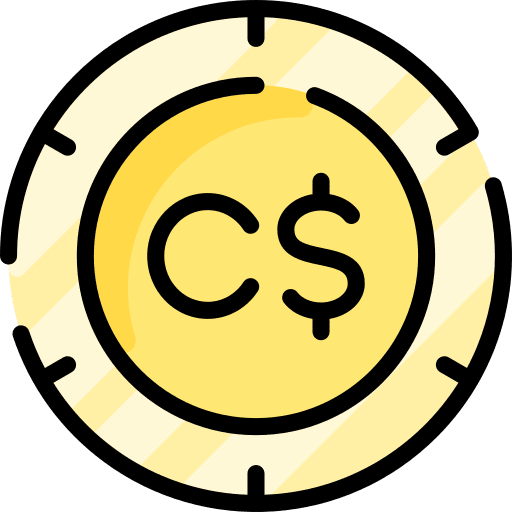 Canadian dollar finance money canadian dollar icon