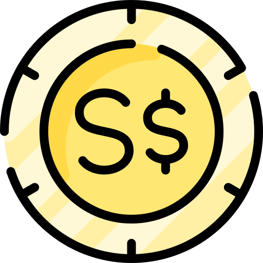 Singapore dollar coin cash singapore dollar icon