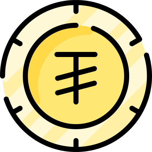 Tughrik coin finance cash icon