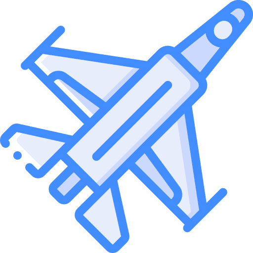 Jet aerospace security jet icon