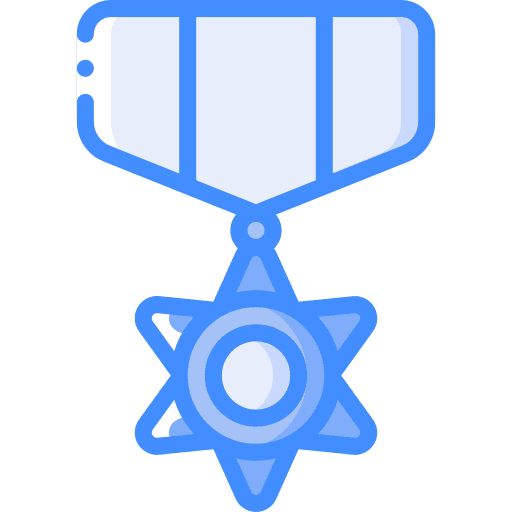 Medal award security veteran icon