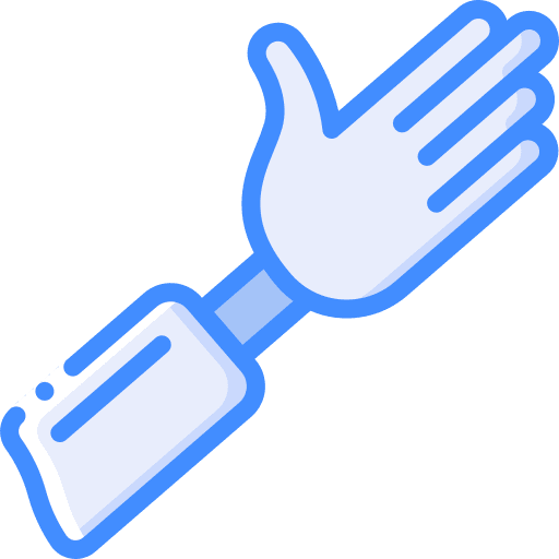 Arm fake amputee hand icon