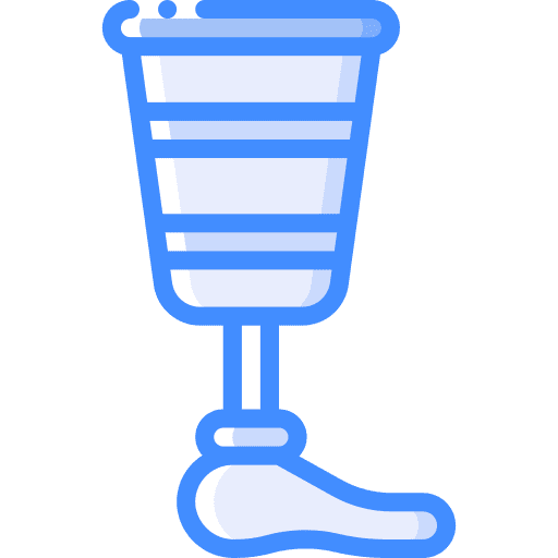 Prosthetic prosthetic amputee fake icon