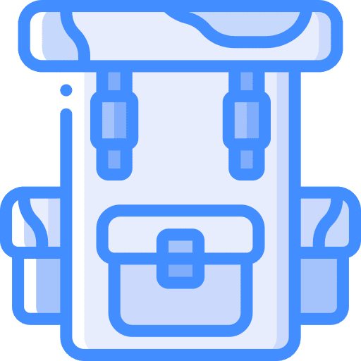 Backpack accessories army camouflage icon