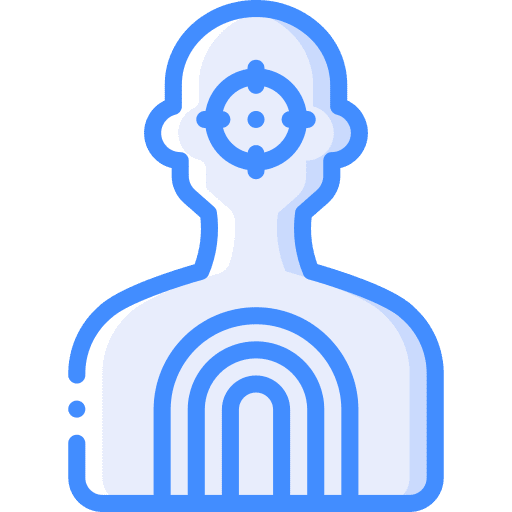 Target shoot rifle range icon
