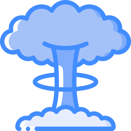 Explosion war bomb security icon