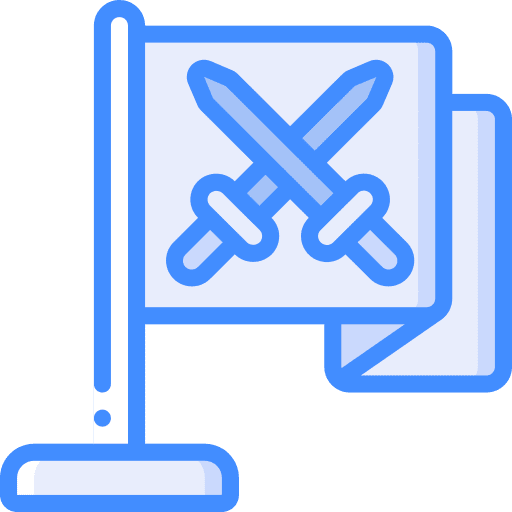 Flag war flag battle icon