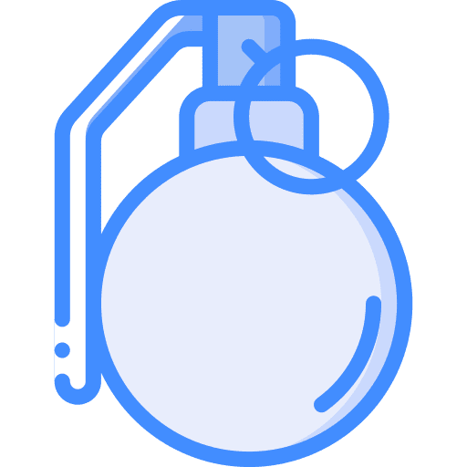 Grenade war security bomb icon