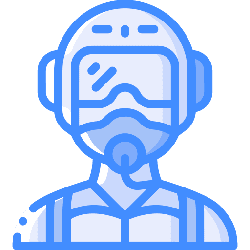 Pilot military flight security icon