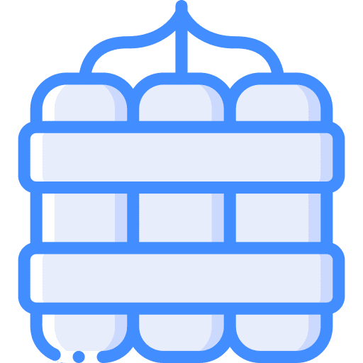 Dynamite war bomb explosion icon