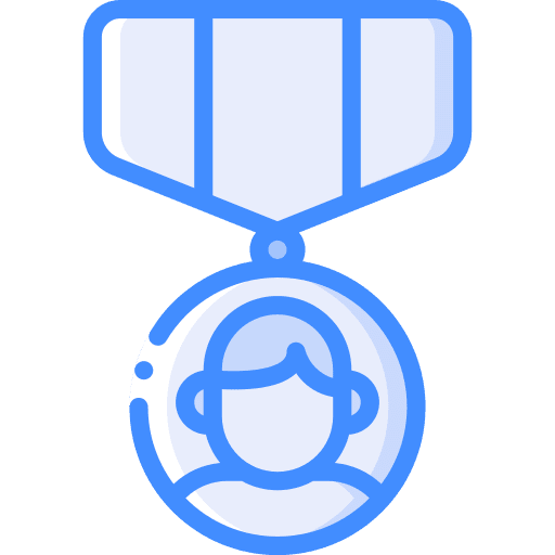 Medal winner medal quality icon