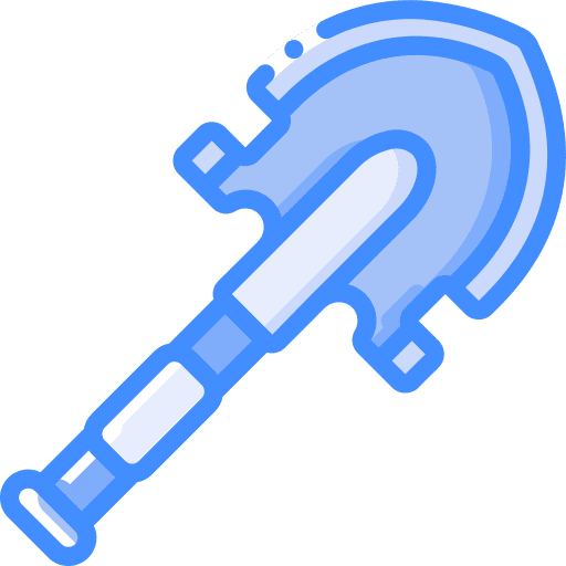 Shovel dig shovel security icon