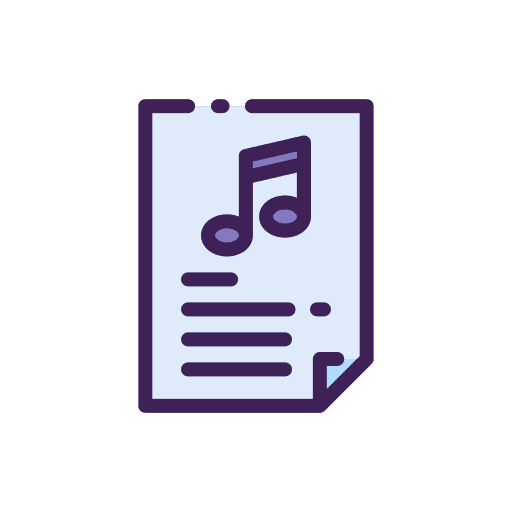 Song lyrics audio file song icon Song lyrics audio file song icon