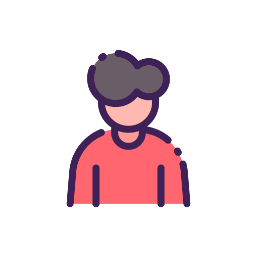 Man student person profile icon Man student person profile icon