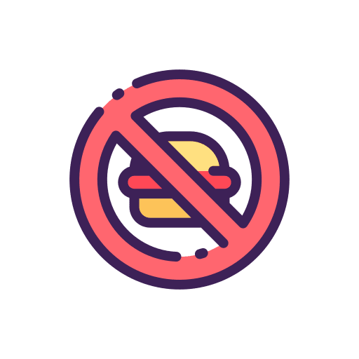 No food no food regulation prohibition icon No food no food regulation prohibition icon