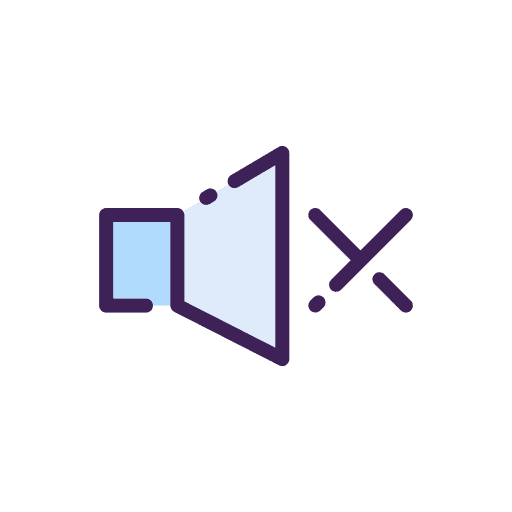 No sound interface off mute icon No sound interface off mute icon