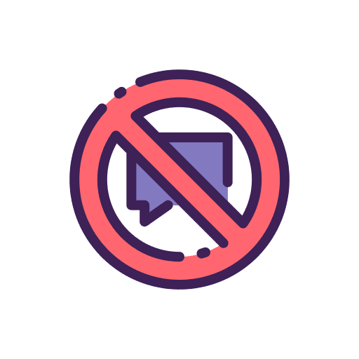 No talking message speak no talking icon No talking message speak no talking icon