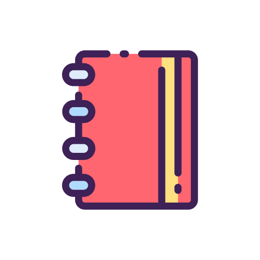Notebook bookmark notebook spring notebook icon Notebook bookmark notebook spring notebook icon