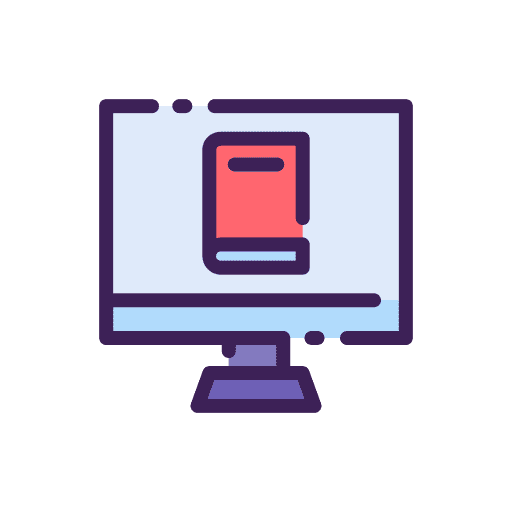 Online library electronic elearning multimedia icon Online library electronic elearning multimedia icon