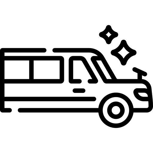 Limousine transport car luxury vehicle icon